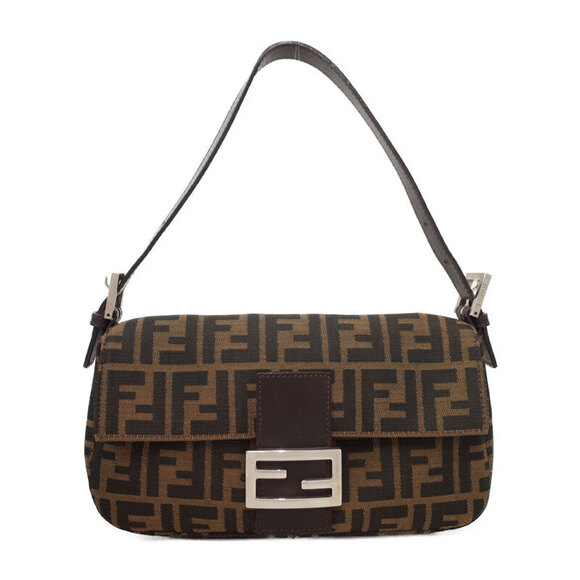 Fendi Handbags - Fendi Zucca Baguette shoulder bag Brown